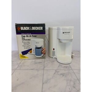 Black & Decker Cup-At-A-Time Drip Coffeemaker Single Serve White DCM6